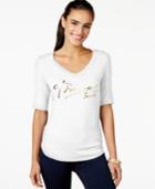 Thalia Sodi Logo-print T-shirt