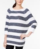 Tommy Hilfiger Lisa Striped Batwing-sleeve Sweater
