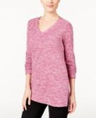 Style & Co Petite Space-dyed Sweater, Only At Macy's