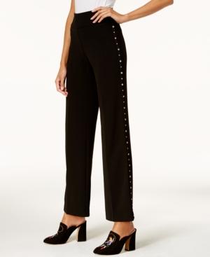 Anna Sui Loves Inc International Concepts Side-stud Wide-leg Pants, Created For Macy's