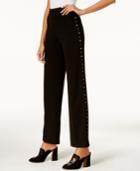 Anna Sui Loves Inc International Concepts Side-stud Wide-leg Pants, Created For Macy's