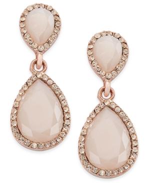 Inc International Concepts Pave Colored Stone Drop Earrings, Only At Macy's