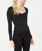 Guess Freedia Ruched Long-sleeve Top