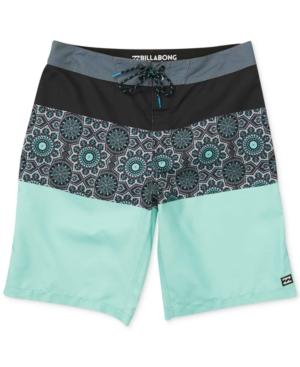 Billabong Men's Mandala Og Colorblocked Geo-print 21 Board Shorts