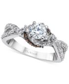 Le Vian Bridal Twisted Diamond Engagement Ring (1 Ct. T.w.) In 14k White Gold