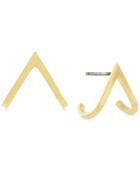 Vince Camuto Gold-tone Inverted V Earrings