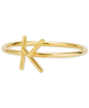 Sarah Chloe Amelia Initial Monogram Ring In 14k Gold