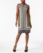 Jm Collection Printed Shift Dress, Created For Macy's