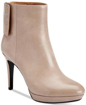 Calvin Klein Women's Palisa Studded Platform Booties Women's Shoes