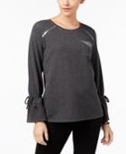 Style & Co Sequin-trim Top, Created For Macy's