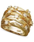 D'oro By Effy Diamond Woven Ring (1 Ct. T.w.) In 14k Gold