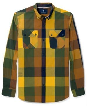 Rocawear Shirt, Long Sleeve Lumberjack Plaid Shirt