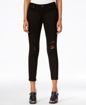 Armani Exchange Ripped Ankle Skinny Jeans