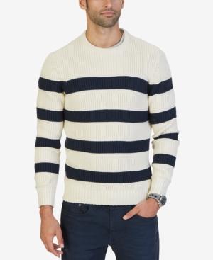 Nautica Men's Breton Striped Crew-neck Sweater