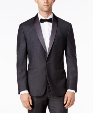 Ryan Seacrest Distinction Men's Slim-fit Gray Flannel Tuxedo Jacket, Only At Macy's