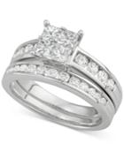 Diamond Quad Bridal Set (1-1/5 Ct. T.w.) In 14k White Gold