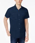Calvin Klein Men's Snap-front Dual-pocket Shirt