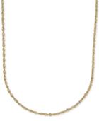 16 Italian Gold Two-tone Perfectina Chain Necklace In 14k Gold & Rhodium Plate
