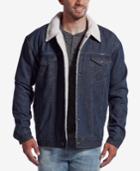 Wrangler Men's Western Jean Jacket With Faux-sherpa Lining