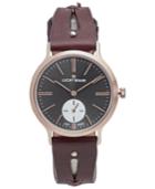 Lucky Brand Women's Ventana Brown Leather Strap Watch 34mm