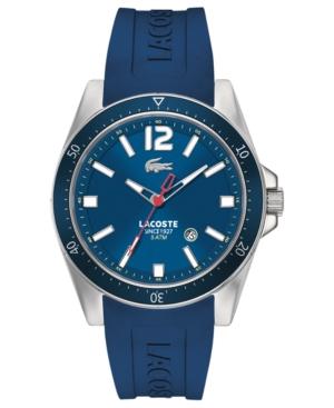 Lacoste Watch, Men's Seattle Blue Silicone Strap 43mm 2010665
