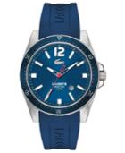 Lacoste Watch, Men's Seattle Blue Silicone Strap 43mm 2010665