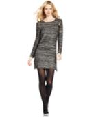 Ny Collection Zip-shoulder Sweater Dress