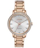 Citizen Eco-drive Women's Silhouette Rose Gold-tone Stainless Steel Bracelet Watch 36mm