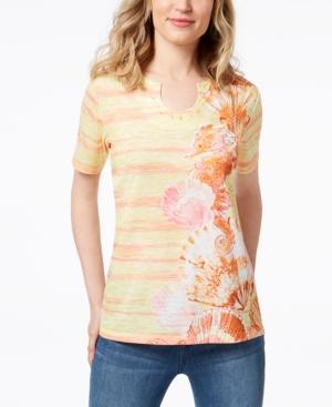 Alfred Dunner Still My Sunshine Beaded T-shirt