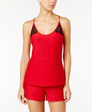 Linea Donatella Lace Racerback Cami And Short Pj Set