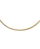 14k Gold Over Sterling Silver And Sterling Silver Necklace, Reversible Omega