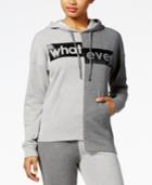 Material Girl Active Juniors' Whatever Graphic Colorblocked Hoodie, Created For Macy's