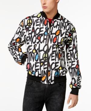 Love Moschino Men's Graphic-print Bomber Jacket