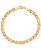 Double Singapore Chain Bracelet In 14k Gold