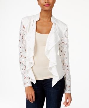 Inc International Concepts Lace Draped Jacket, Only At Macy's