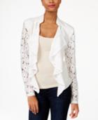 Inc International Concepts Lace Draped Jacket, Only At Macy's