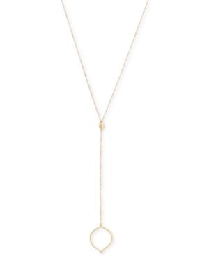 Vince Camuto Gold-tone Abstract Design Lariat Necklace