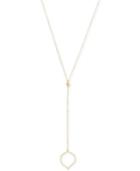 Vince Camuto Gold-tone Abstract Design Lariat Necklace