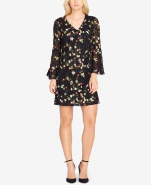 Tahari Embroidered Lace Shift Dress
