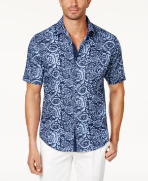 Tasso Elba Men's Paisley-print Shirt, Only At Macy's