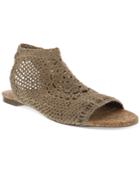Nina Originals Smile Crochet Flat Sandals Women's Shoes