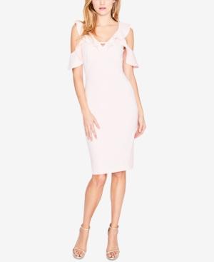 Rachel Rachel Roy Ruffle Cold-shoulder Sheath Dress