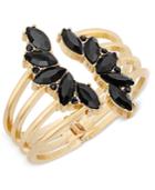 Inc International Concepts Gold-tone Crystal Leaf Cuff Bracelet, Only At Macy's