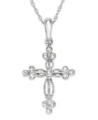 Diamond Necklace, 14k White Gold Diamond Accent Pendant