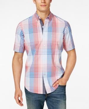Club Room Men's Big And Tall Plaid Shirt, Only At Macy's