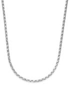 22 Wheat Link Chain Necklace In Sterling Silver