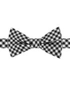 Tommy Hilfiger Men's Gingham To-tie Silk Bow Tie