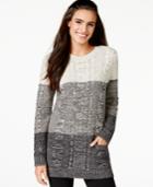 Jeanne Pierre Colorblocked Tunic Sweater