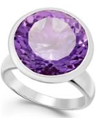 Amethyst Statement Ring (11 Ct. T.w.) In Sterling Silver