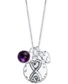 Unwritten Infinity Charm Necklace In Stainless Steel